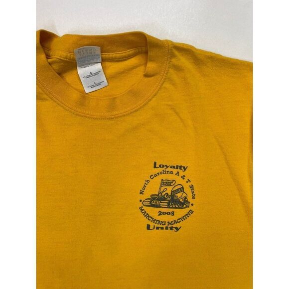 VINTAGE North Caroline A&T State Marching Machine 2003 T-shirt Men Large Aggies - Picture 4 of 7